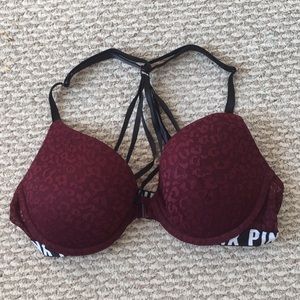 Maroon bra, PINK